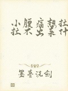 小腹痛想拉尿又拉不出来什么原因