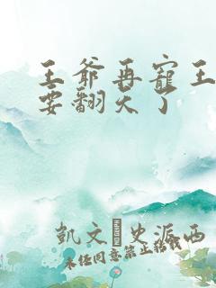 王爷再宠王妃就要翻天了