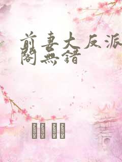 前妻大反派笔趣阁无错