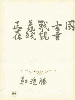 正义战士国语版在线观看