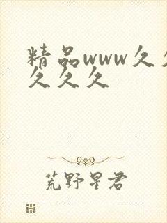 精品www久久久久久