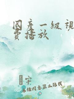 国产一级视频免费播放