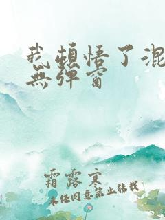 我顿悟了混沌体无弹窗