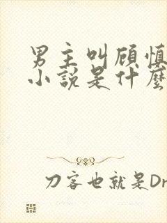 男主叫顾慎行的小说是什么