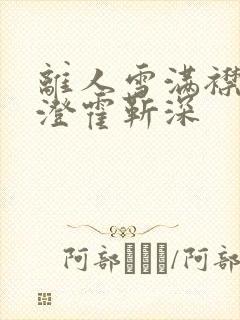 离人雪满襟林晚澄霍靳深