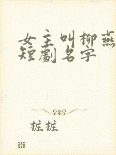 女主叫柳燕燕的短剧名字