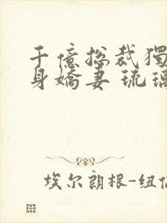 千亿总裁独宠替身娇妻 琉璃雪雪