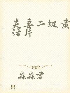 夫妻二级黄色生活片