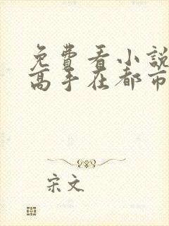 免费看小说最强高手在都市