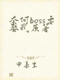 奈何boss要娶我原著