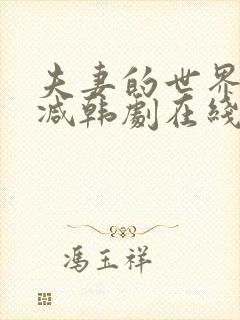 夫妻的世界无删减韩剧在线观看