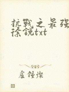 抗战之最强兵王徐锐txt