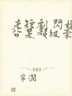 老短剧 闪婚老公是超级豪门