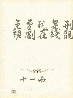 免费我是刑警电视剧在线观看