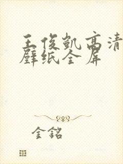 王俊凯高清电脑壁纸全屏