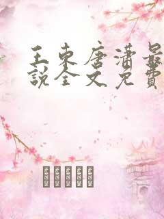 王东唐潇最新小说全文免费下载