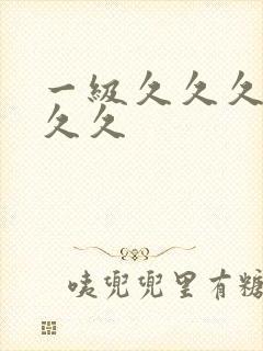 一级久久久久久久久