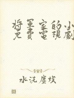 将军家的小娘子免费电视剧