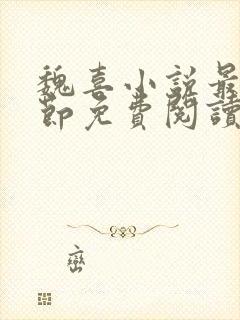 魏喜小说最新章节免费阅读无弹窗