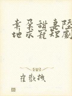 幸孕甜妻陆总跪地求宠短剧免费观看