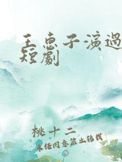 王惠子演过哪些短剧