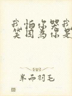 我怕你哭我怕你笑因为你是我的骄傲