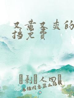 又黄又爽的无遮挡免费