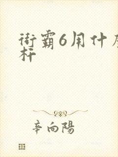 街霸6用什么摇杆