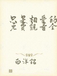 只是相爱的关系免费观看全集