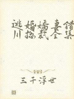 逃婚娇妻错爱冰川总裁全集免费观看