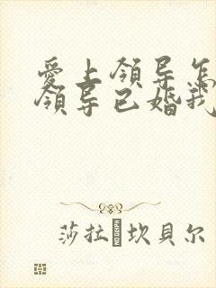 爱上领导怎么办领导已婚我也已婚