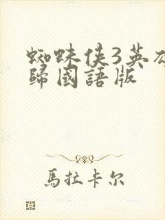 蜘蛛侠3英雄无归国语版