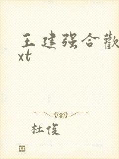 王建强合欢宗txt