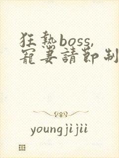 狂热boss,宠妻请节制漫画