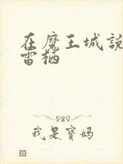 在魔王城说晚安雷栖