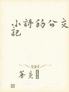 小诗的公交车日记