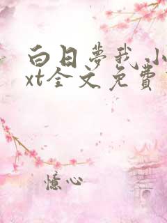 白日梦我小说txt全文免费下载