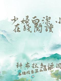 少妇白洁 小说 在线阅读