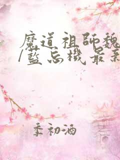 魔道祖师魏无羡/蓝忘机最新更新