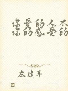 你爱的人不在乎你的感受的句子