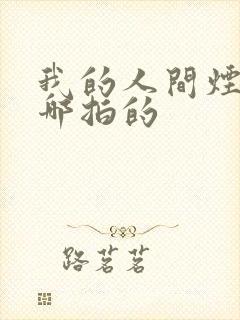 我的人间烟火在哪拍的