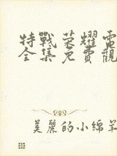 特战荣耀电视剧全集免费观看完整版