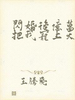 闪婚后亿万总裁把我宠上天傅均辰金灿灿全集