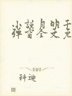 小说月明千里无弹窗全文免费阅读