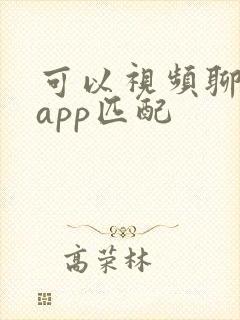 可以视频聊天的app匹配