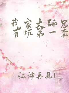 我家大师兄脑子有坑第一季动画免费