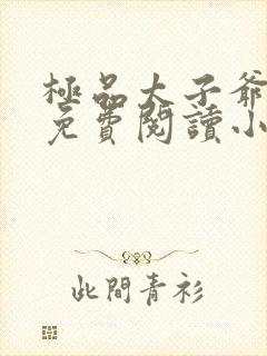 极品太子爷王安免费阅读小说