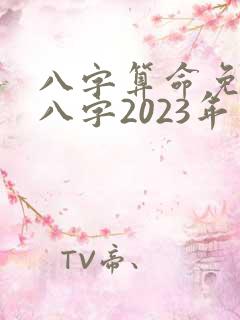 八字算命免费测八字2023年