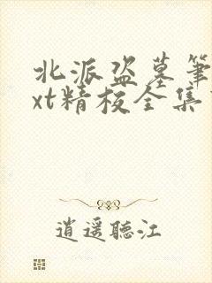 北派盗墓笔记txt精校全集下载