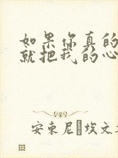 如果你真的爱我就把我的心还我